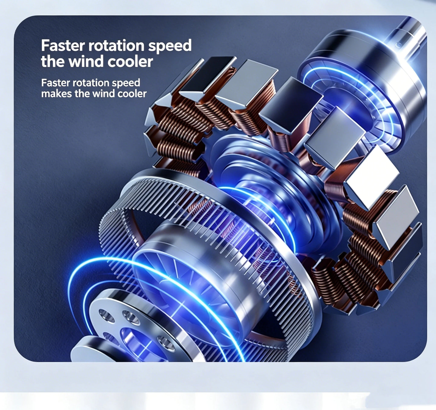 100-Speed Silent Desktop & Wall Mount Fan - 3600mAh Digital Display