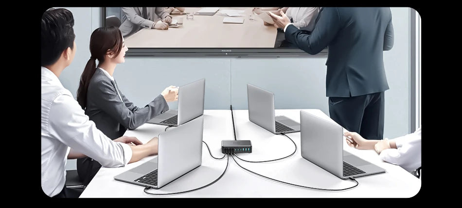 400W 10-in-1 GaN Desktop Charging Station - Fast Multi-Port Power Hub - 20
