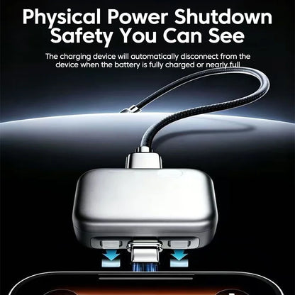 Smart Auto-Disconnect USB-C Fast Charger - 120W Battery Protection Adapter