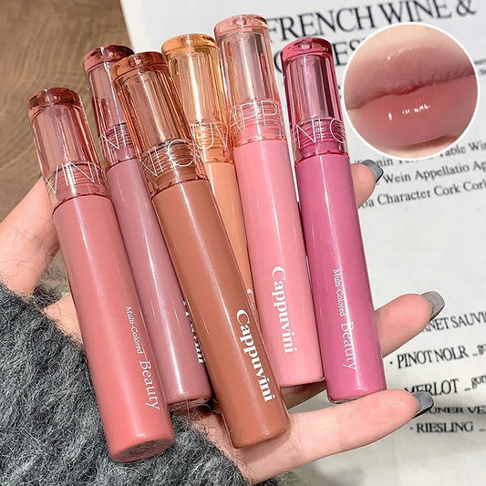 Gummy Jelly Mirror Water Gloss Lip Glaze - Hydrating Tinted Lipstick