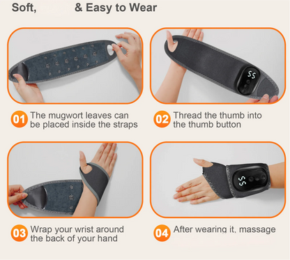 Vibration Ankle & Wrist Massager Wrap for Joint Pain Relief & Muscle Recovery