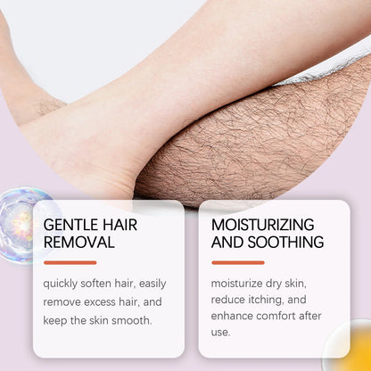 Painless Hair Removal Cream - Gentle Depilatory for Smooth Skin