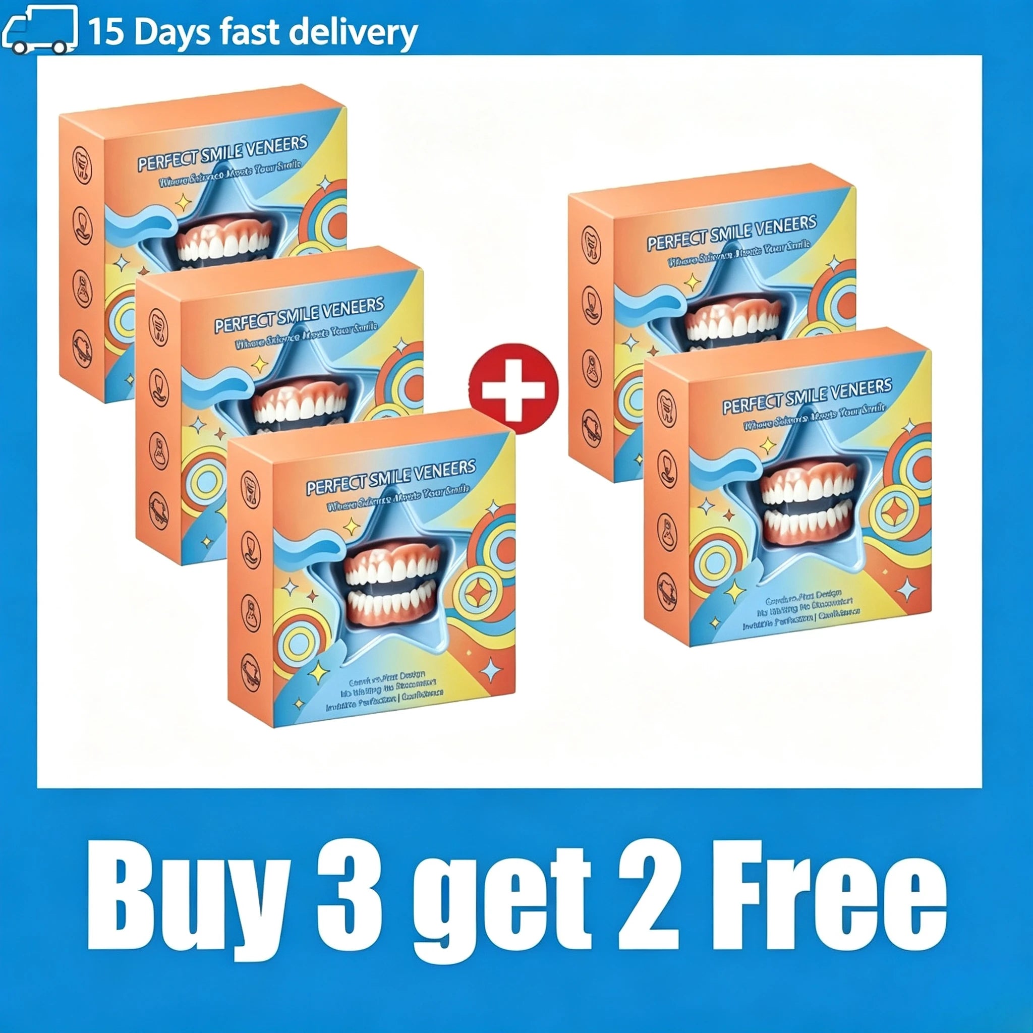 Cosmetic Veneers Smile Kit - Instant Natural Looking Teeth for Confidence - 13