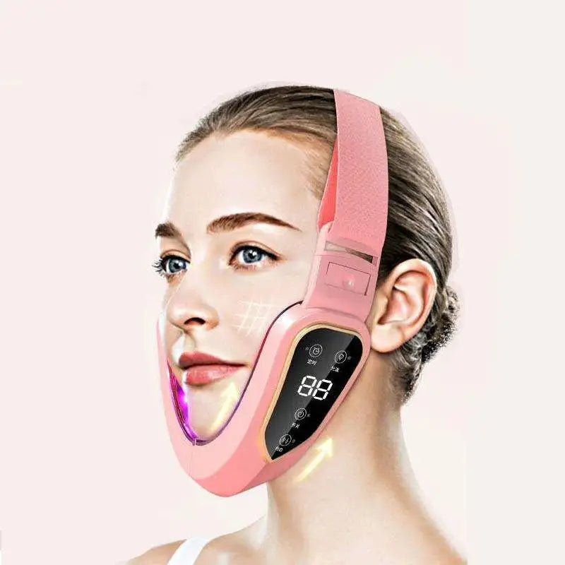 LED V-Face Lifting Massager: Photon Therapy & Vibration Slimming Device