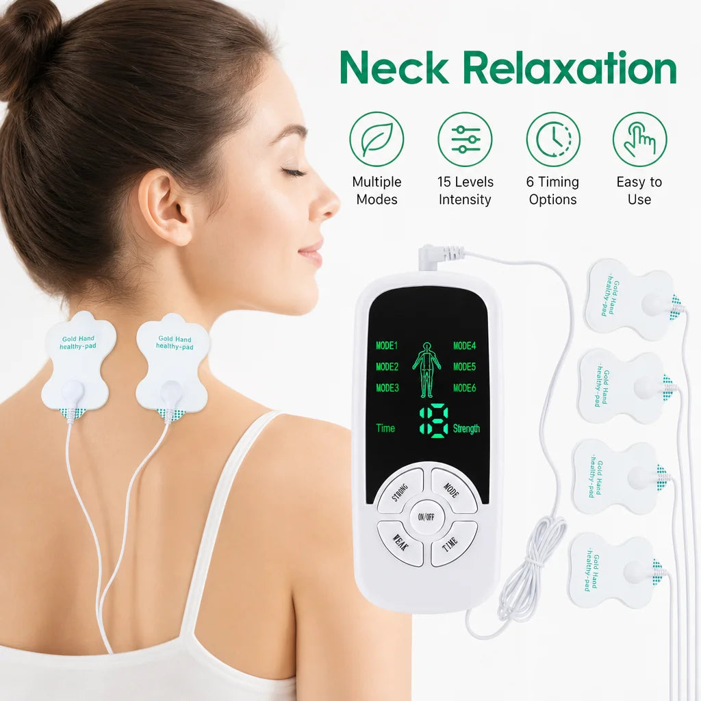 Portable Smart Electric Body & Neck Massager with 6 Modes & Adjustable Intensity