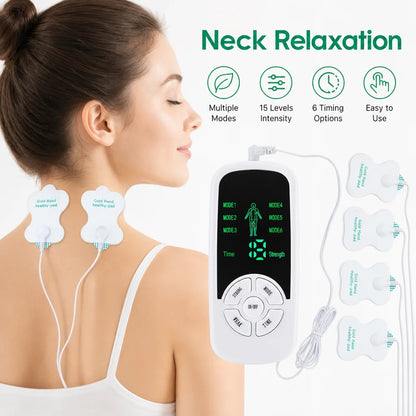 Portable Smart Electric Body & Neck Massager with 6 Modes & Adjustable Intensity