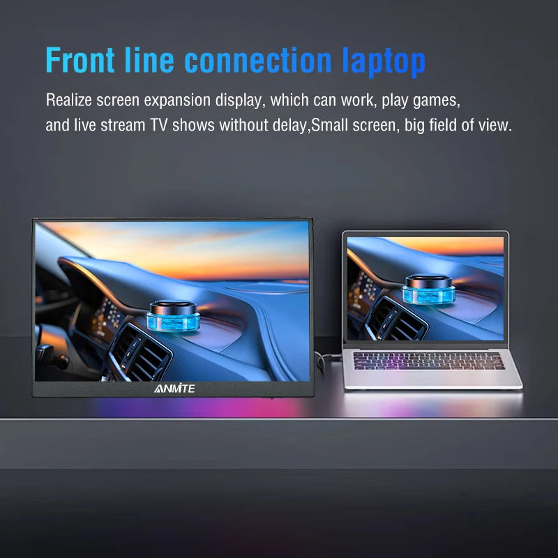 16-Inch Portable 1200P HDR Monitor - Touch/Non-Touch IPS Gaming Display - 5