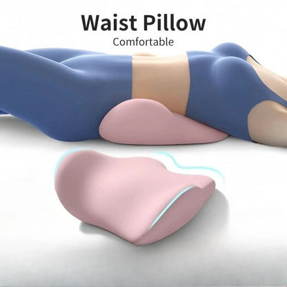 Ergonomic Memory Foam Lumbar Support Pillow for Office & Car Seat