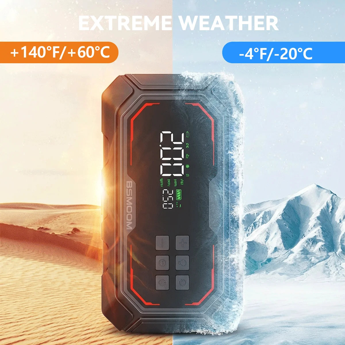 1500A Car Jump Starter with 150PSI Air Compressor & Power Bank