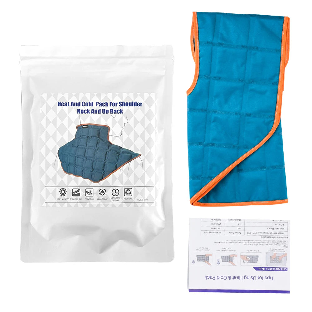 Reusable Hot & Cold Compress Therapy Wrap for Back, Shoulders, and Joint Pain Relief