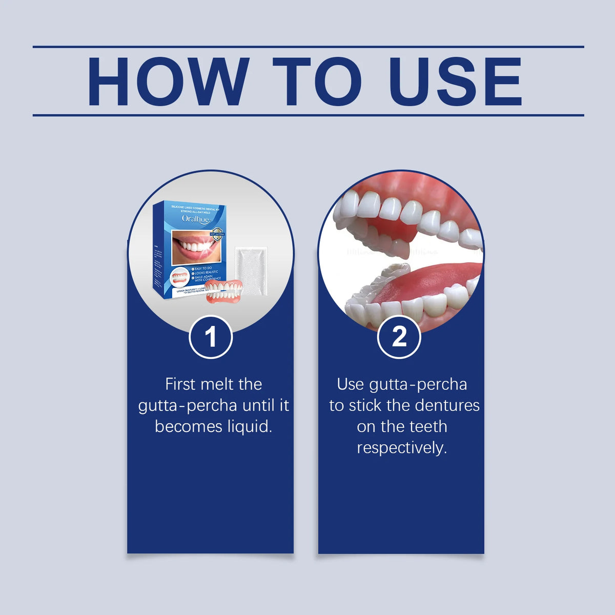 Cosmetic Dental Kit - Instant Realistic Upper and Lower Veneers for a Confident Smile