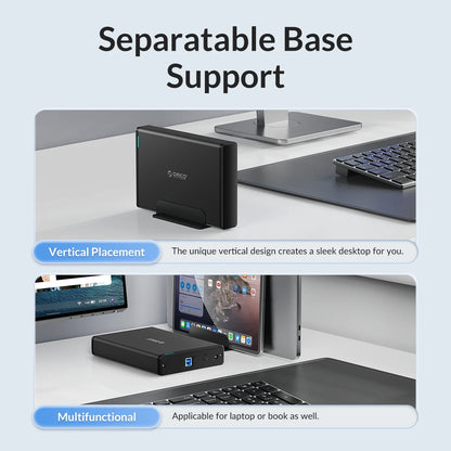 ORICO Aluminum 3.5" Hard Drive Enclosure - USB 3.1 Type-C HDD/SSD Case