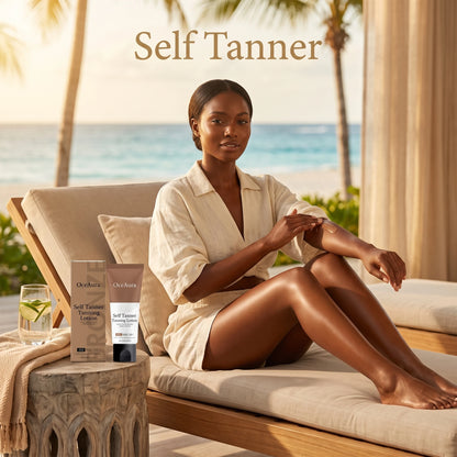Natural Bronze Gradual Self Tanning Lotion for Face and Body Sunless Tan