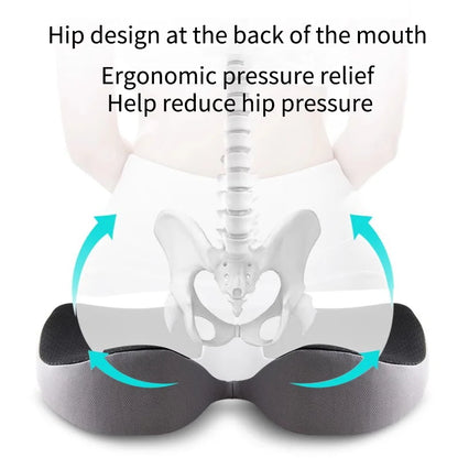 Orthopedic Memory Foam Seat Cushion for Tailbone, Sciatica & Back Pain