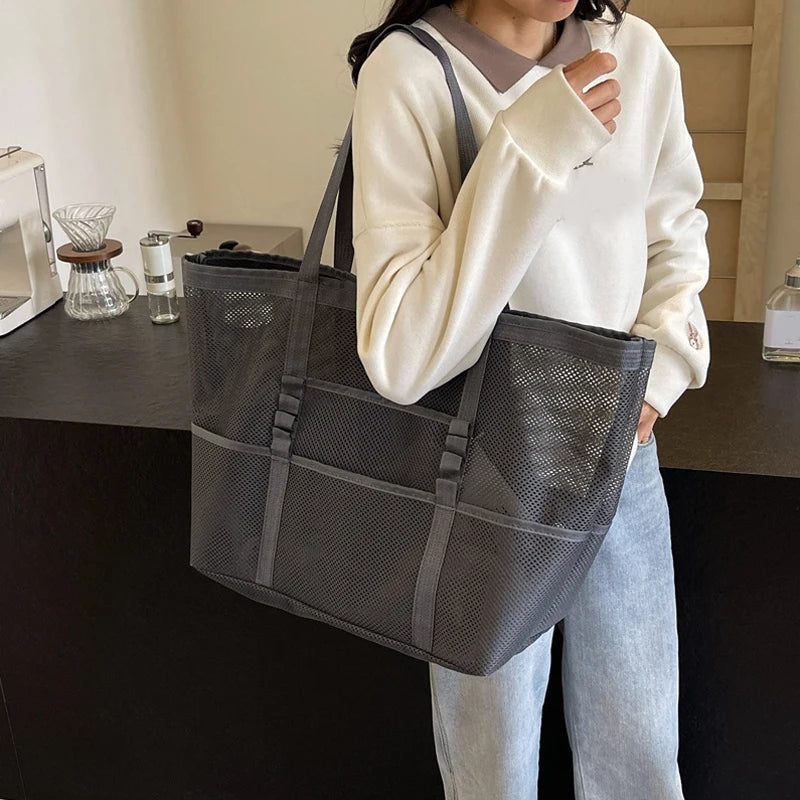 Luxury Hollow Mesh Tote