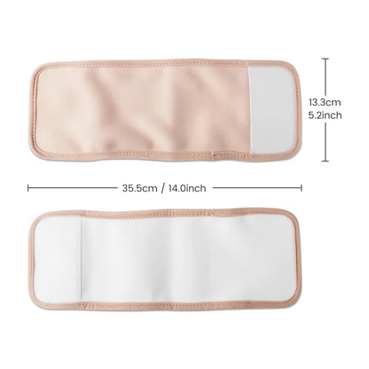 Reusable Organic Cotton Castor Oil Pack Wrap with Adjustable Strap