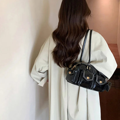 Luxury Trendy Stone Boston Bag