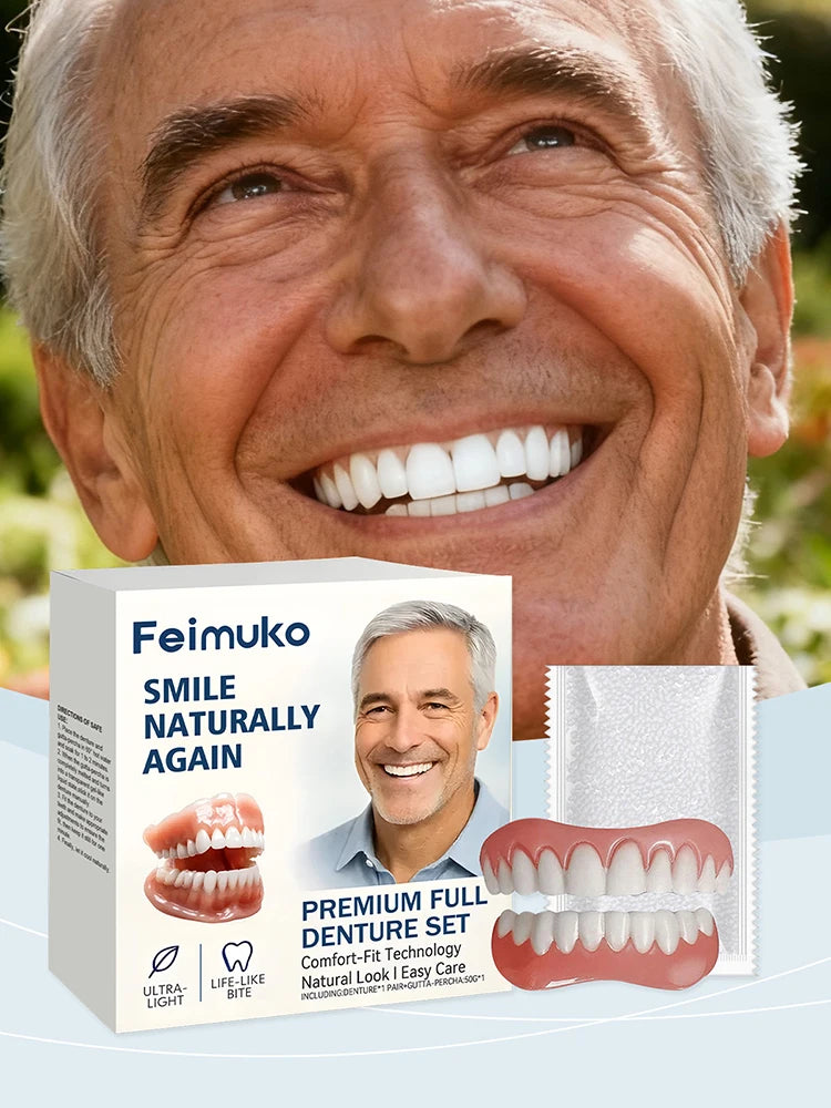 Natural Look Instant Cosmetic Denture Set for Comfortable Smile Correction - 7