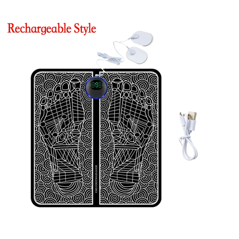 EMS Foot Massager Mat - Portable Electric Muscle Stimulation Therapy - 14