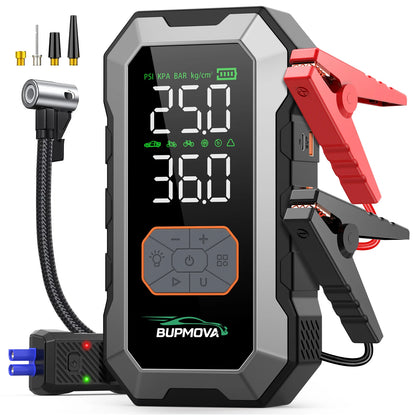 7000A Portable Car Jump Starter with 150PSI Air Compressor & Power Bank