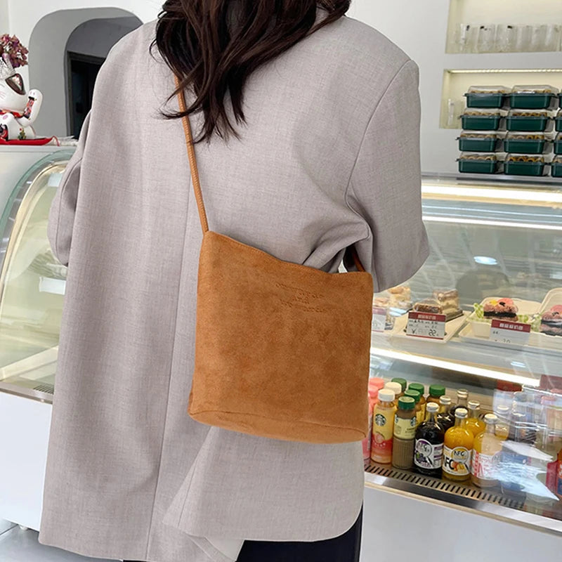 Luxury Retro Suede Tote