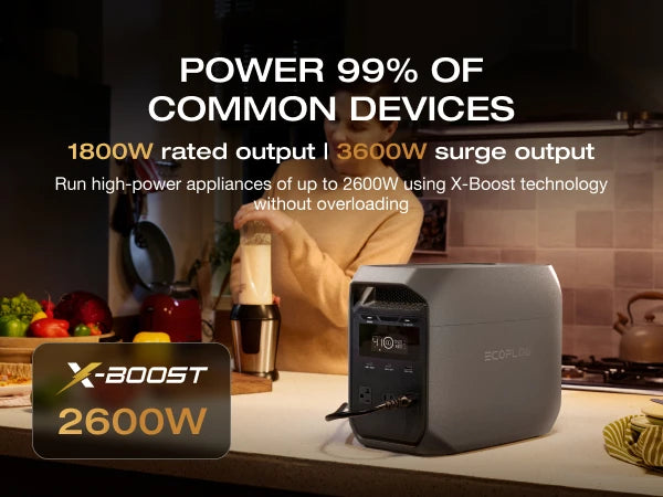 EcoFlow DELTA 3 1000Wh Portable Power Station - Fast Charging Solar Generator - 19