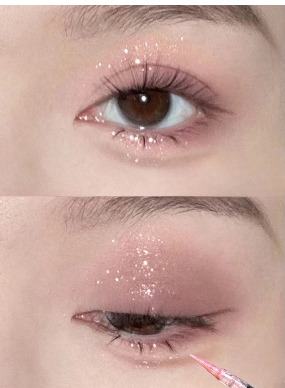 Liquid Shimmer Eyeshadow - Long-Lasting Waterproof Glitter Makeup
