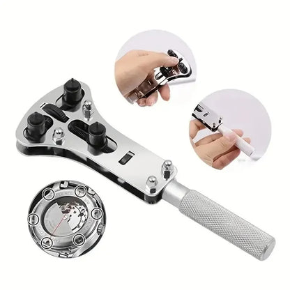 Adjustable 3-Claw Watch Case Opener - Professional Back Remover Repair Tool