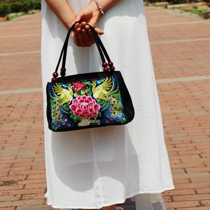 Luxury Ethnic Embroidery Tote