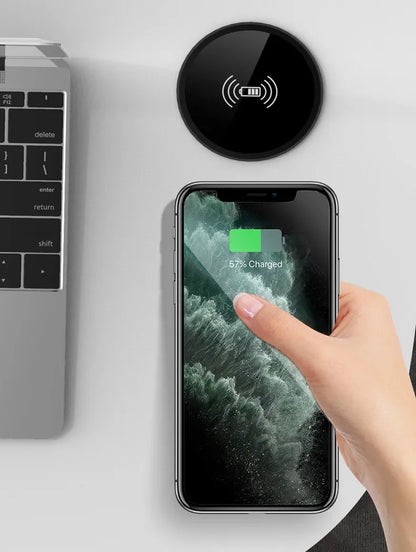 Invisible Desktop Wireless Fast Charger - 15W Embedded Charging Pad