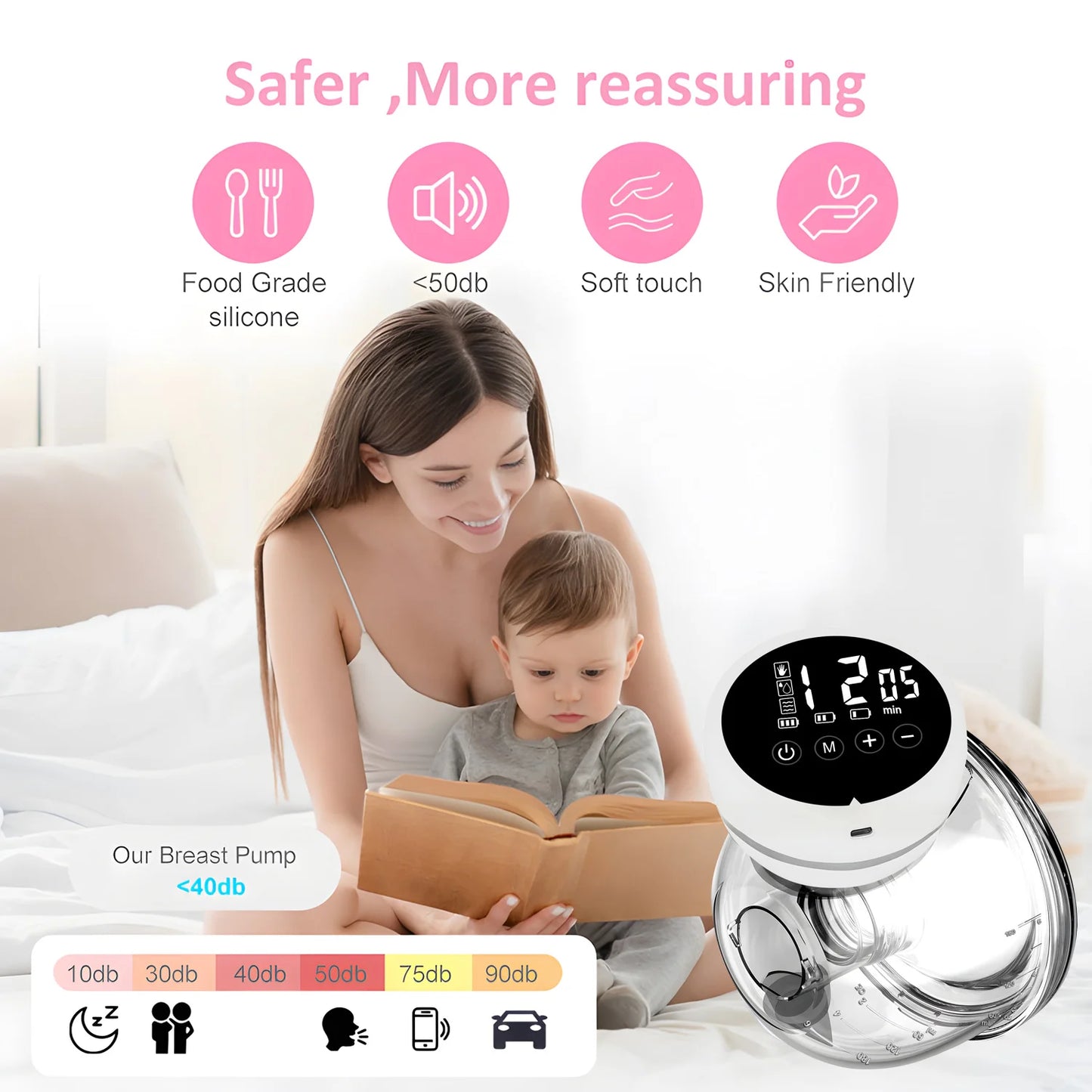 Hands-Free Wearable Electric Breast Pump - Portable Breast Pump