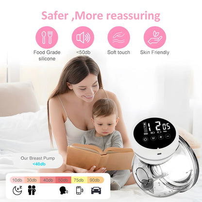 Hands-Free Wearable Electric Breast Pump - Portable Breast Pump