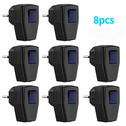 3-Pack EU Schuko Rewirable Power Plug with On/Off Switch - 250V 16A