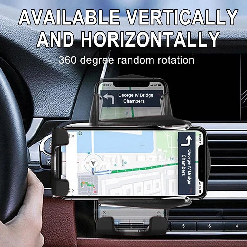 Smart Infrared Auto-Clamping 30W Fast Wireless Car Charger Mount