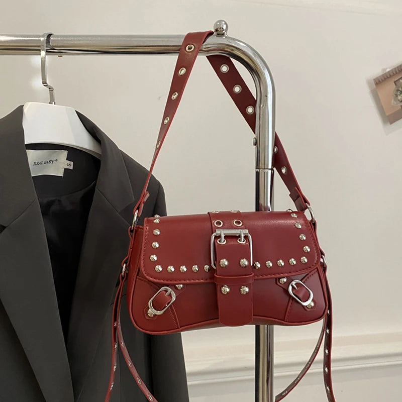 Luxury Trendy Rivet Shoulder Bag