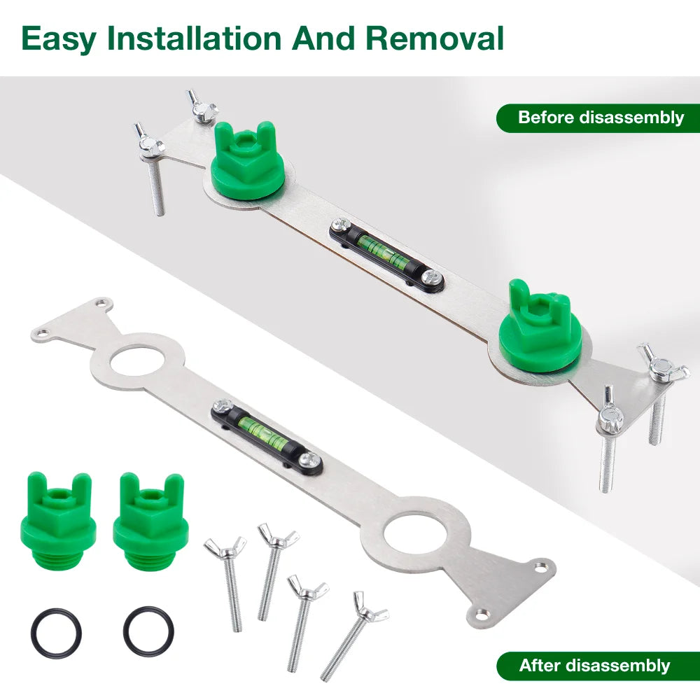 Stainless Steel Water Pipe Leveler with Bubble Level Indicator - Plumbing Tool - 4