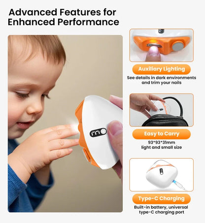 Automatic Electric Nail Clipper & Trimmer with LED Light