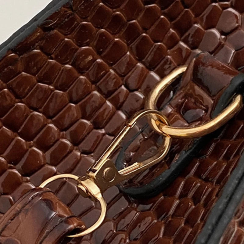 Luxury Crocodile Pattern Tote