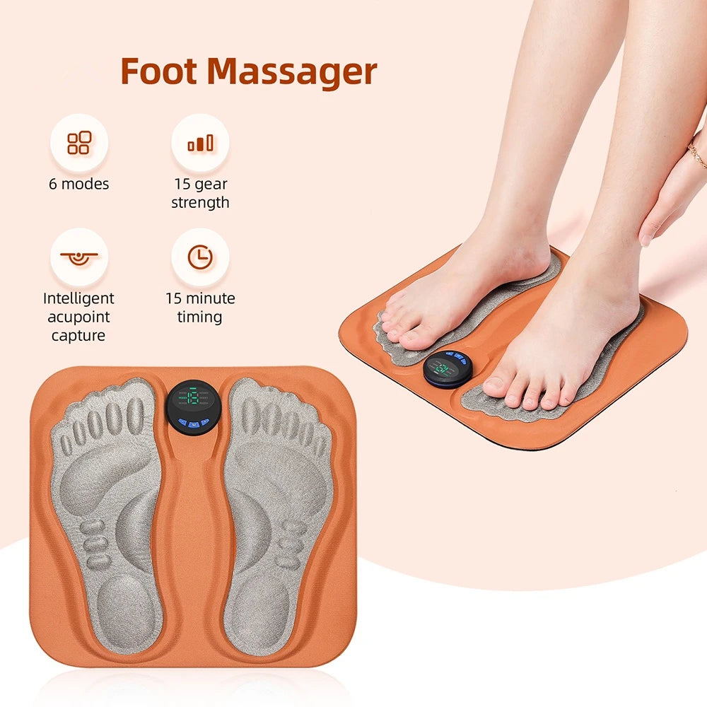 Smart EMS Electric Foot Massager Pad for Circulation & Muscle Relief - 1