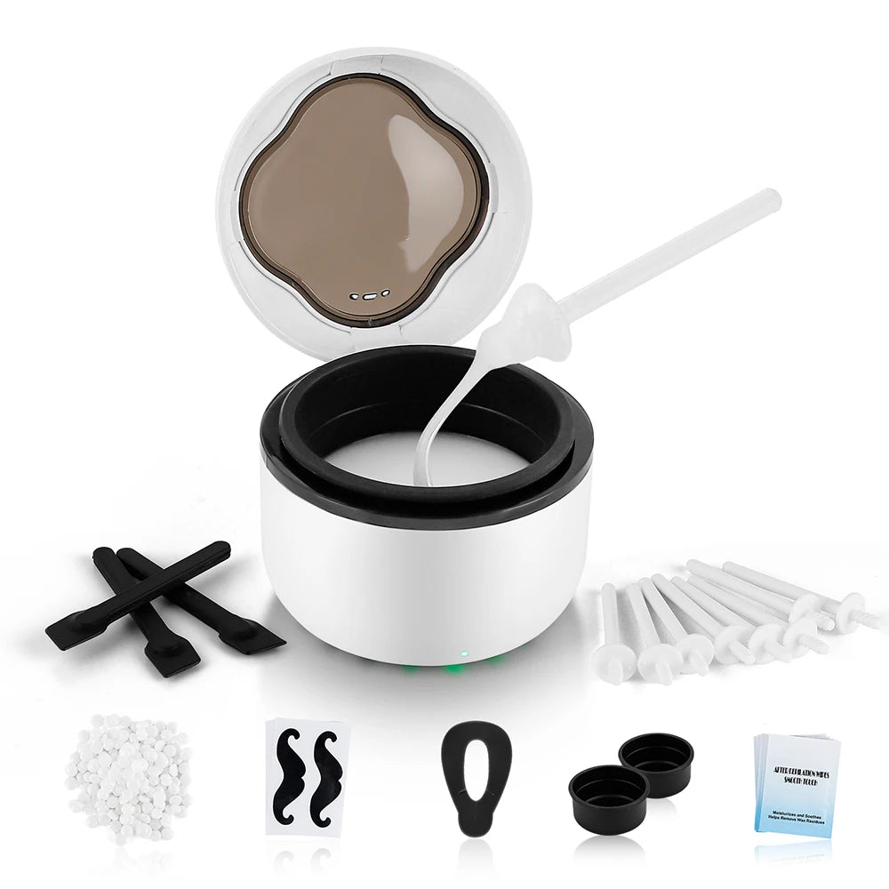 Mini Wax Heater & Nose Ear Hair Removal Kit