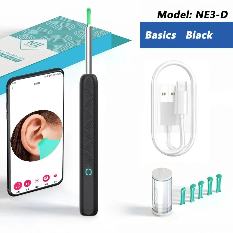 Smart Visual Ear Wax Remover - 1080P HD Camera Otoscope Cleaner - 5