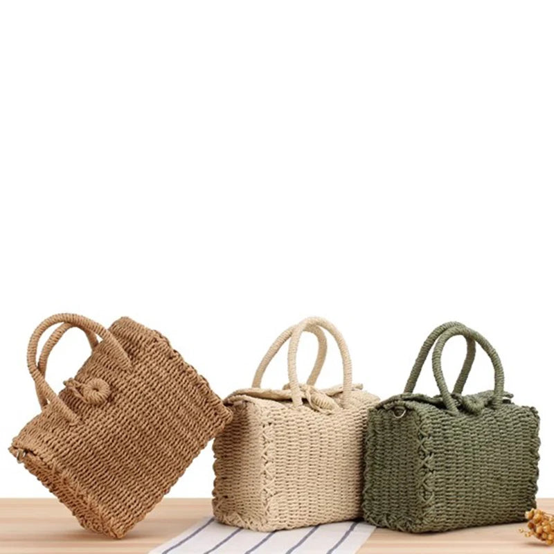 Luxury Woven Straw Beach Tote