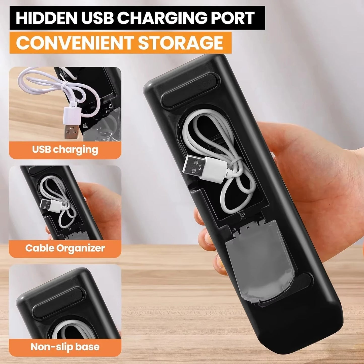 Rechargeable Electric Knife Sharpener - Portable 2-Stage Kitchen Tool