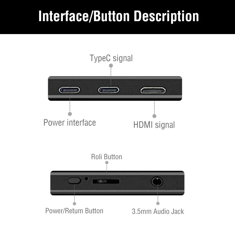 14" Portable IPS Monitor 1920x1200 FHD Gaming Display with Built-in Stand - 4