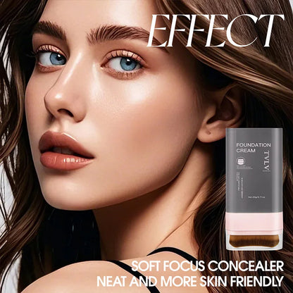 TVLV Concealing Foundation Stick - Waterproof Cream Foundation with Brush
