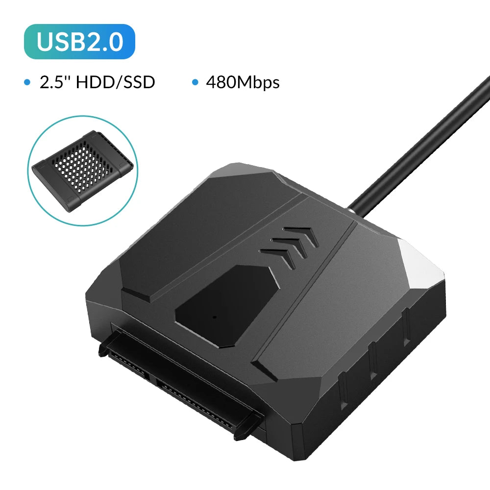 USB 3.0 to SATA Adapter for 2.5" SSD/HDD with Protective Silicone Case