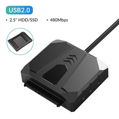 USB 3.0 to SATA Adapter for 2.5" SSD/HDD with Protective Silicone Case