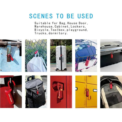 Smart Biometric Fingerprint Padlock Keyless USB Rechargeable Luggage Lock