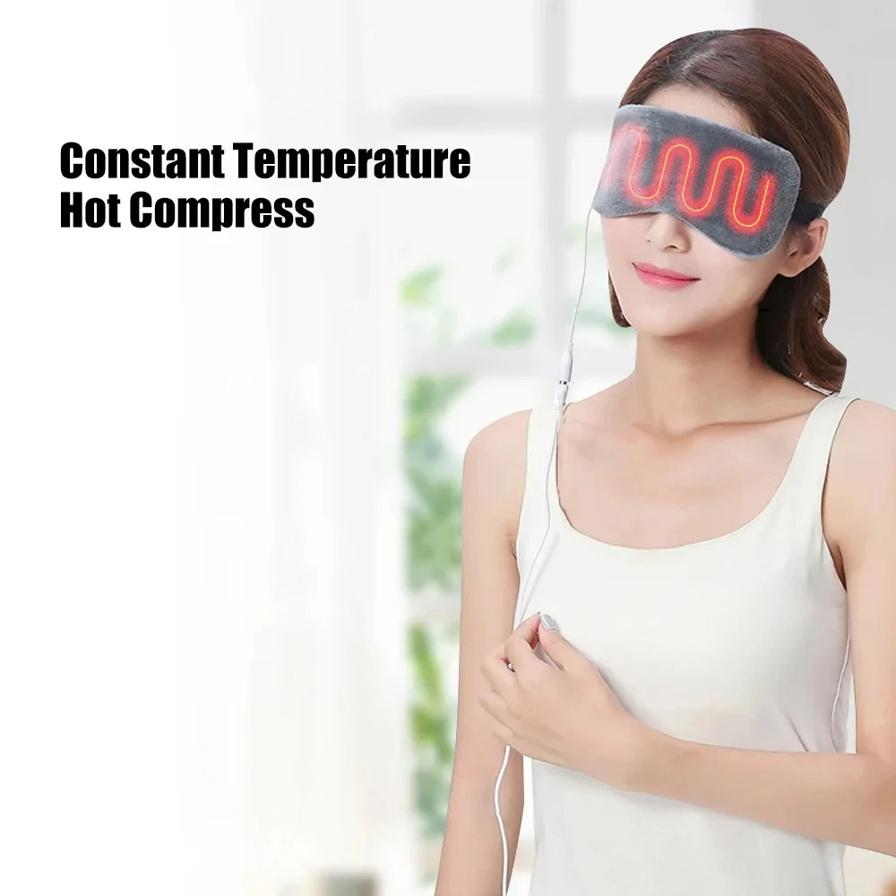 USB Heated Eye Mask for Dry Eyes, Sleep & Puffiness Relief - 9