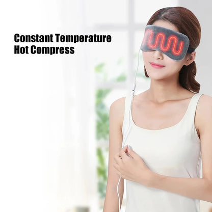 USB Heated Eye Mask for Dry Eyes, Sleep & Puffiness Relief